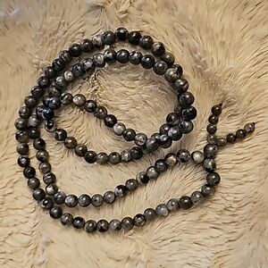 Grey beaded necklace